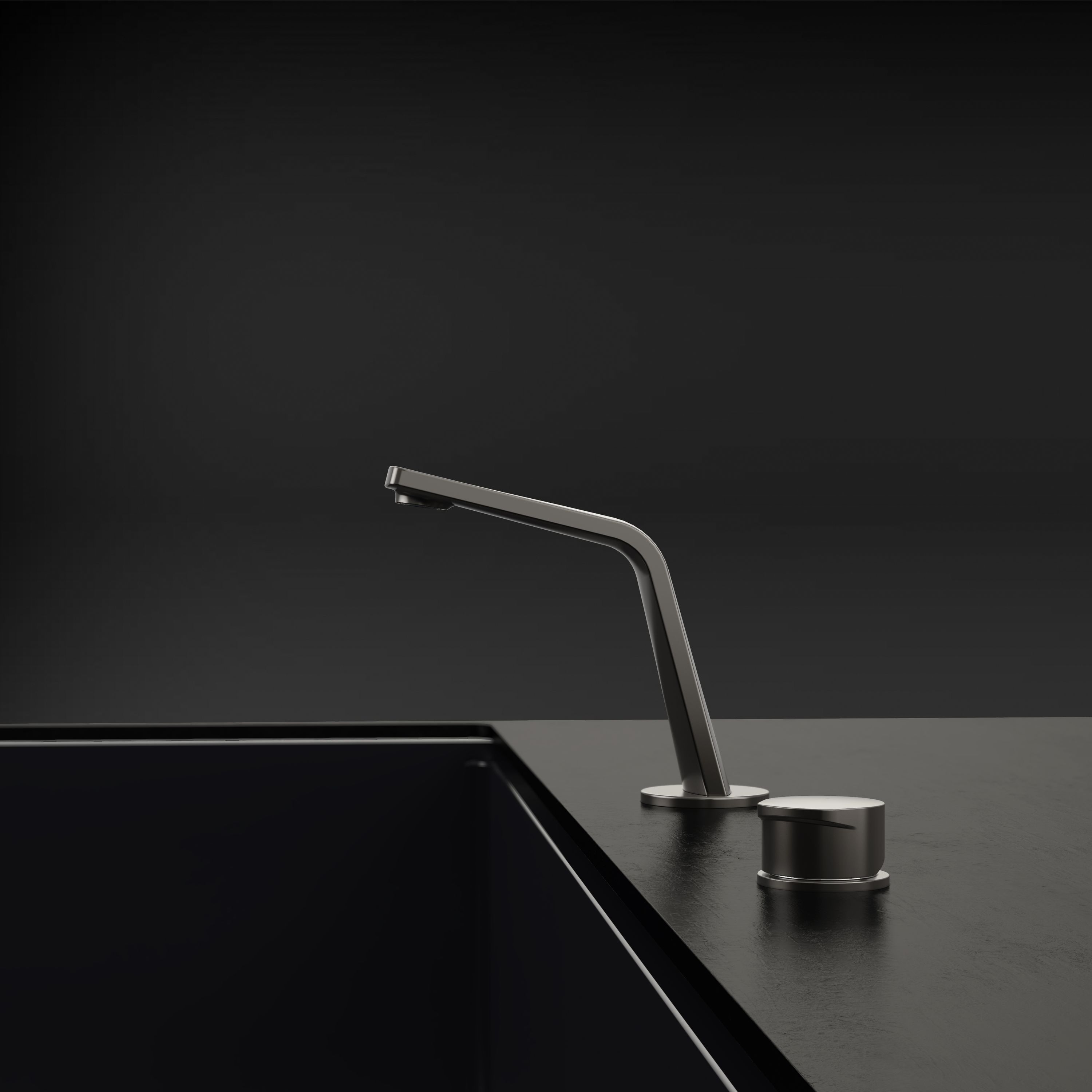 Bernstein Bateria umywalkowa XELO-Flex 160 gunmetal