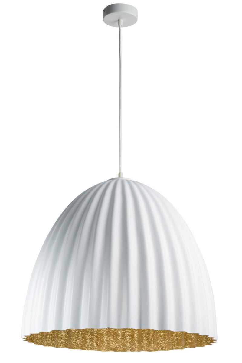Lampa wisząca Telma biało-złota 1xE27x15W dekoracyjna wym: 116 x 51 x 51 cm kamień SIGMA