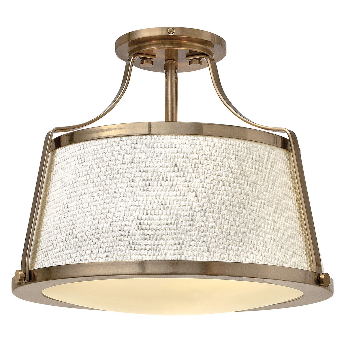 Plafonieră Hinkley Charlotte, 3xE27, 60W, metal, caramel periat, Ø40,6 cm, H33 cm, IP20
