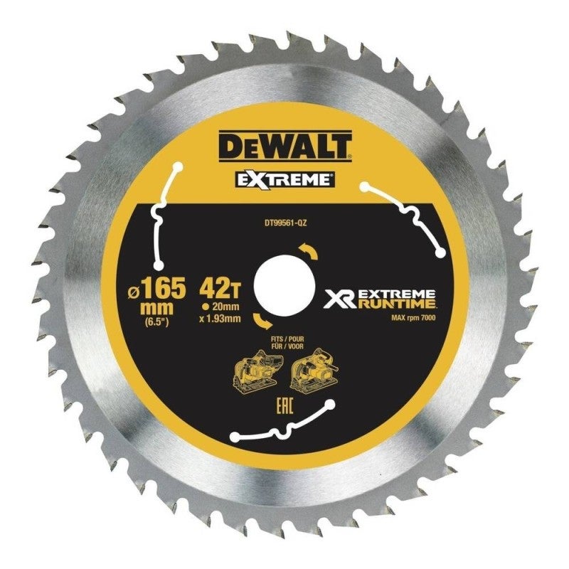 Lame de scie circulaire plongeante 165x20 mm 42 dents - DEWALT DT99561-QZ - 4