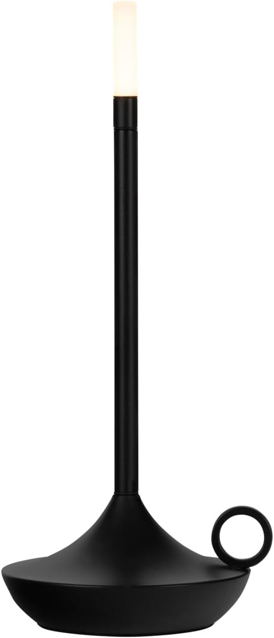 Lampa stołowa LED Touch w kolorze czarnym, lampka nocna, lampa akumulatorowa do użytku wewnątrz pomieszczeń,26 cm,lampa stołowa z 3 trybami świecenia