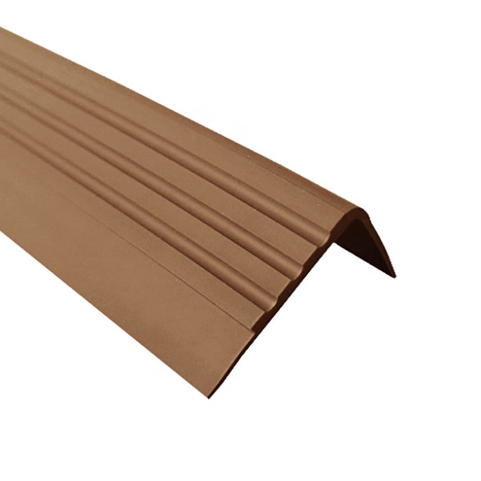 QUEST Profil schodowy PCV 30x27mm, 1.5m, antypoślizgowy nosek schodowy,&amp;nbsp; RM, brąz