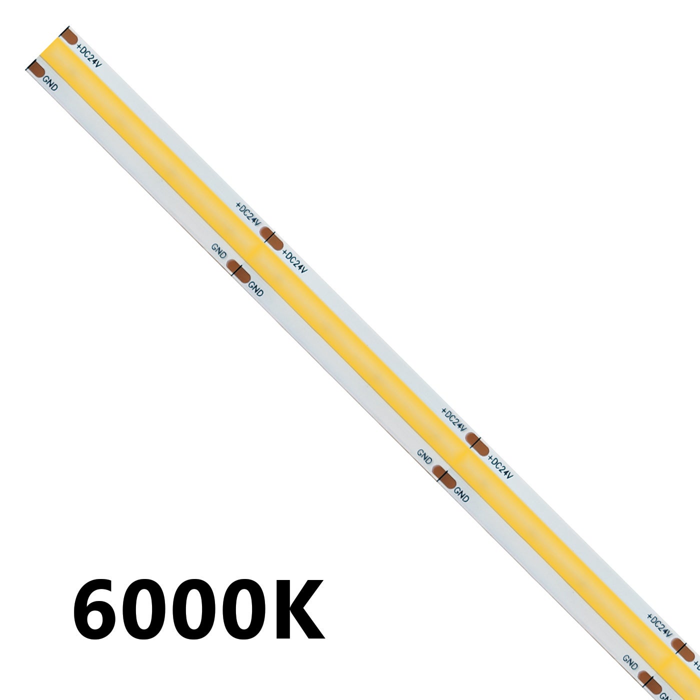 Taśma LED COB IP20 jednokolorowa 5m 15W/MT 12V - 6500K
