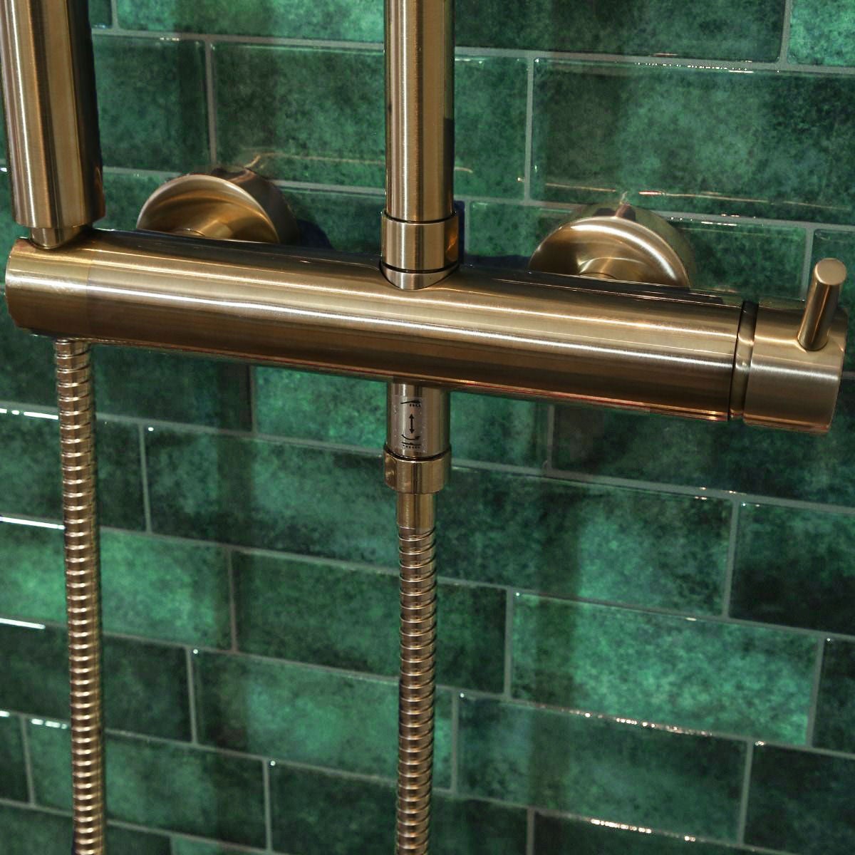 Kiwo Conjunto de duche mecanica ouro - 5