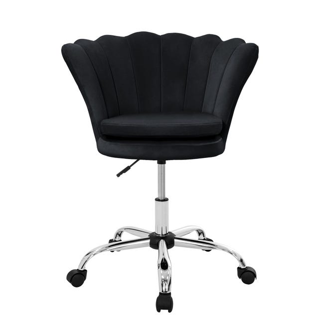 Yanyan Sedia Da Ufficio Ergonomica Piccola, Regolabile In Altezza, Rotelle, Colore Nero - Ideale Per Bambini E Spazi Ridotti