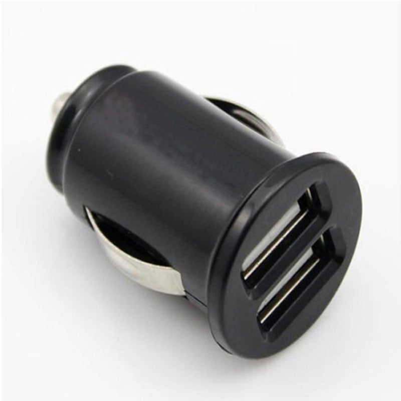 Ładowarka samochodowa 2,1 A 10 W, kompaktowy adapter USB z dwoma portami (2 porty) do ładowania iPhone'a 14, 13, 12, 11 Pro Max, XR, XS, X, 8, 7, 6S,
