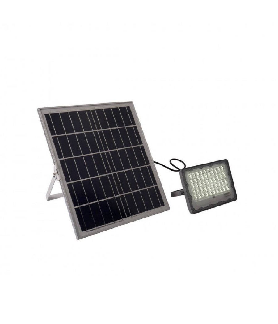 Trade Shop - Faro Led 100 Watt Crepuscolare Pannello Energia Solare Telecomando Ip65 Sl-100w - - 4