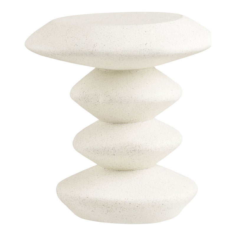 Inge stolik kawowy stolik boczny Ø36 cm biały.