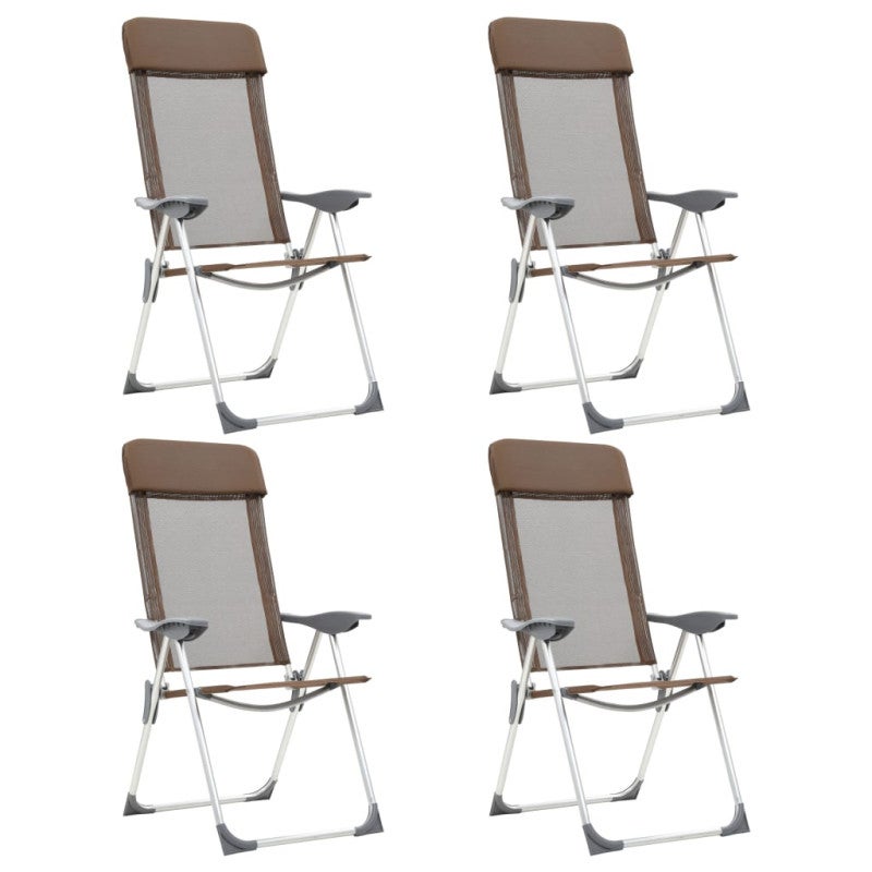VidaXL 2 Chaises Plage Pliables Rose - Sièges Camping Jardin Patio Confortables