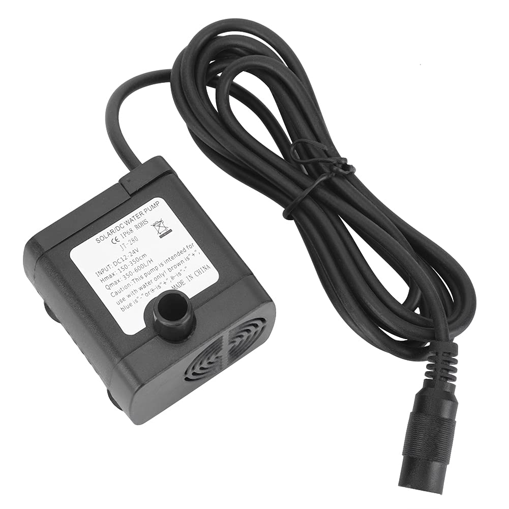 Mini Pompe Submersible 12V – Pompe DC Sans Balais, Débit 280 L/h, Hauteur 2,3 M – Pour Aquariums, Fontaines, Petits Systèmes D’eau - 12