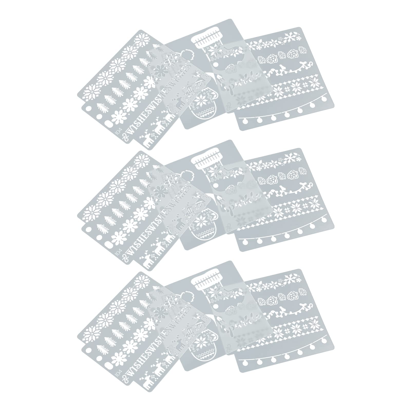 CHIUDIPACCO NATALIZI RETTANGOLARI 4 PZ 10X4 CM - BIGLIETTI E
