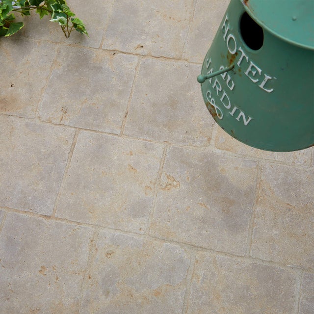 Pavé Pierre de l'Atlas Beige 20x20x1,5 cm (vendu au m² - 25 pavés/m²) - RO'MA NATURE