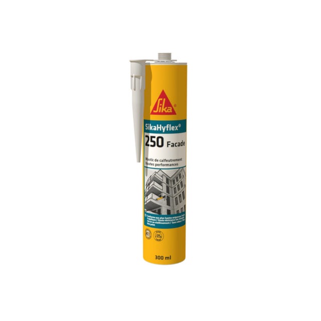 Mastic haute performance SIKA SikaHyflex 250 Façade - Gris béton - 300ml