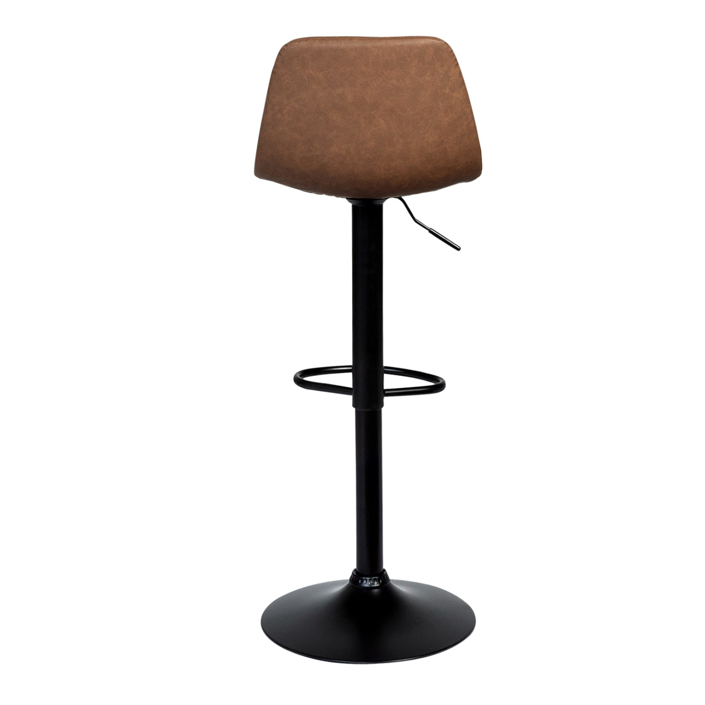 Lot de 2 tabourets de bar TEXAS marron vintage - 4