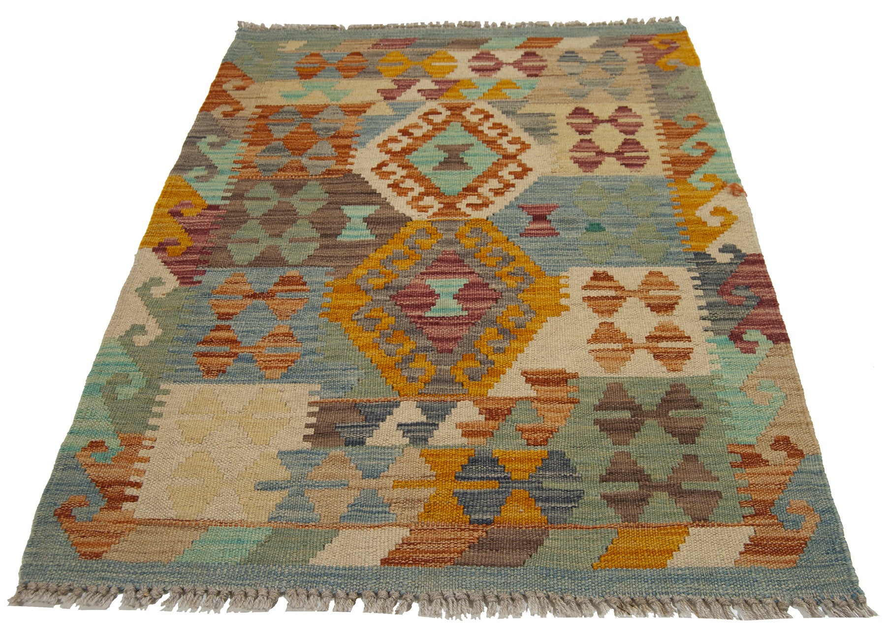 90x65 cm Oryginalny, ręcznie robiony kilim Klasyczny styl - Łatwy do czyszczenia