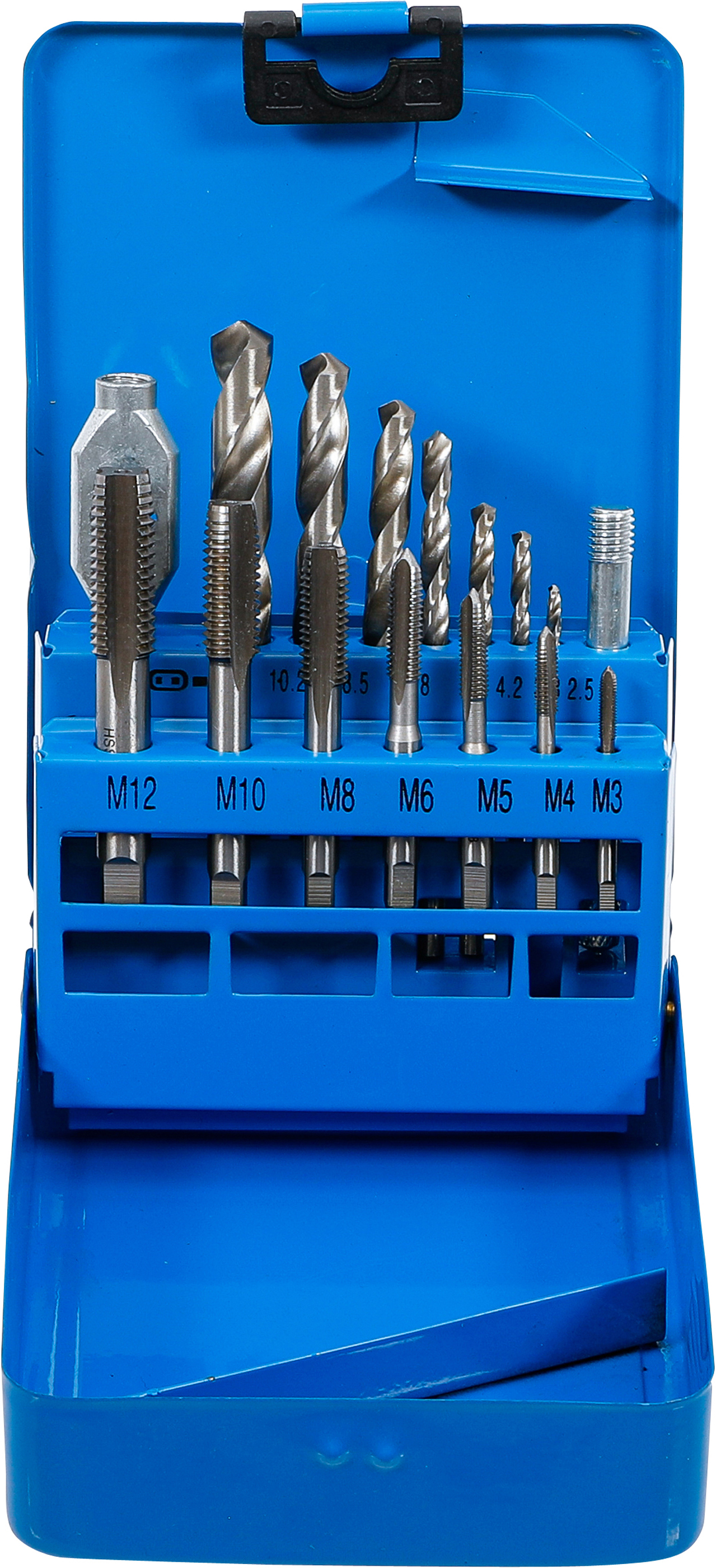 Zestaw gwintowników BGS/wierteł HSS M3 - M12 / 2,5 - 10,2 mm - 1987