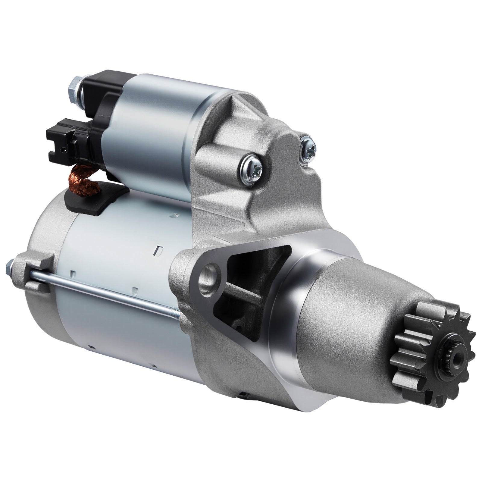 17825 V6 3.5L Starter VEVOR pentru Toyota Camry, Lexus ES350, Scion xB 2.4L 2007–2018, 12V, Carcasă din aluminiu, 228000-9900, Argintiu