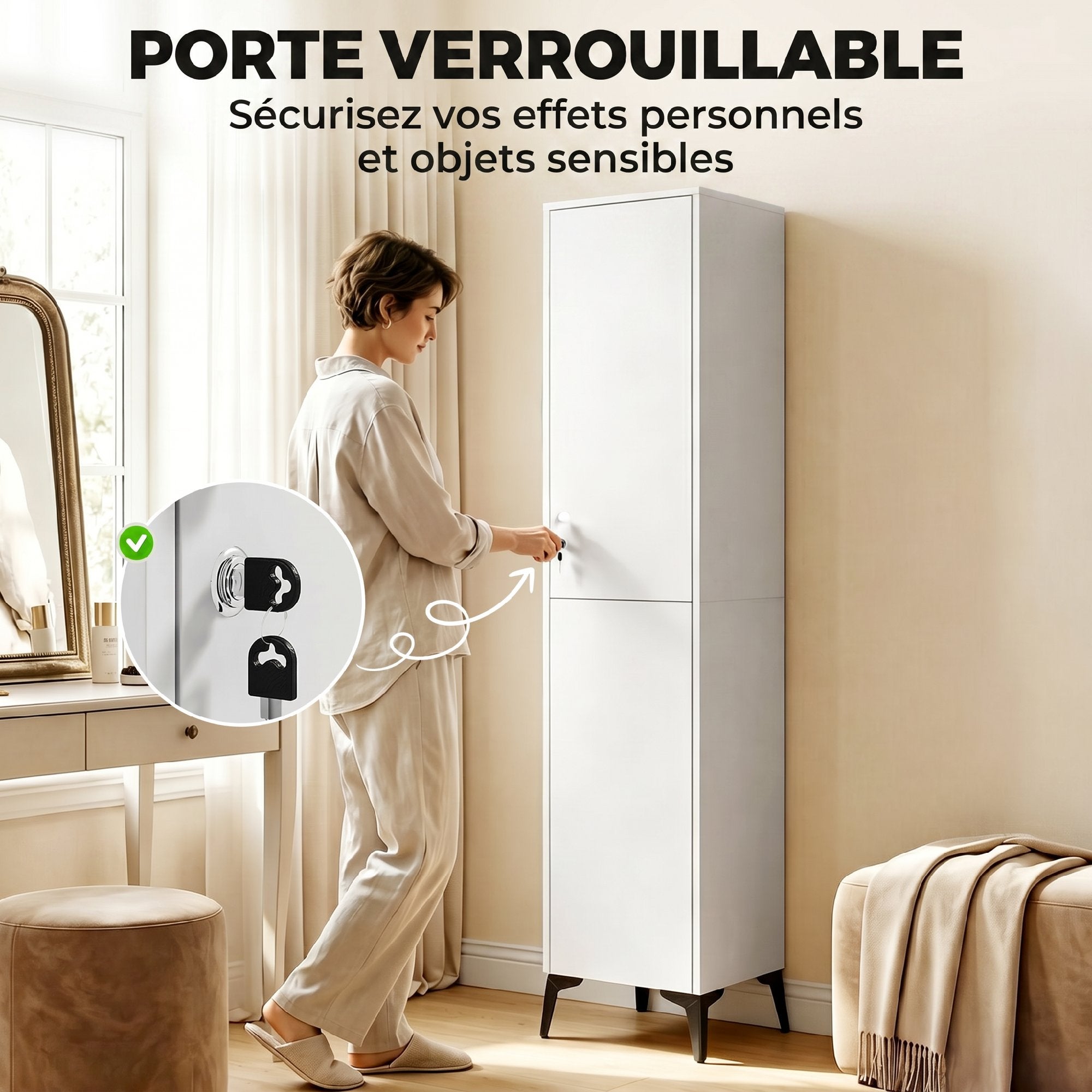 Armoire de chambre panneau de particules HOMCOM - 6