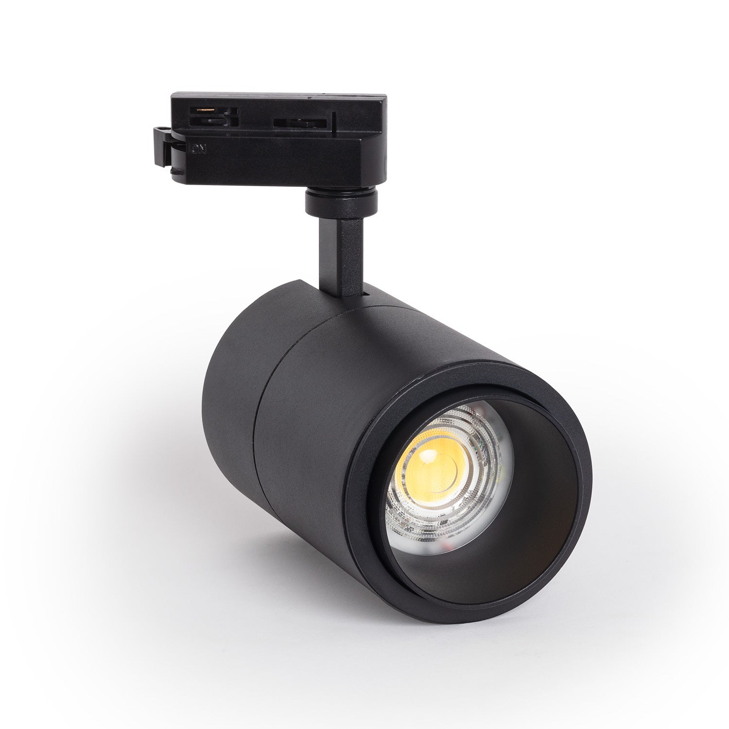 Spot LED Sur Rail 30W Triphasé Dimmable - Noir, 4000K Blanc Neutre, 3000 Lm (Pour Rails Compatibles)