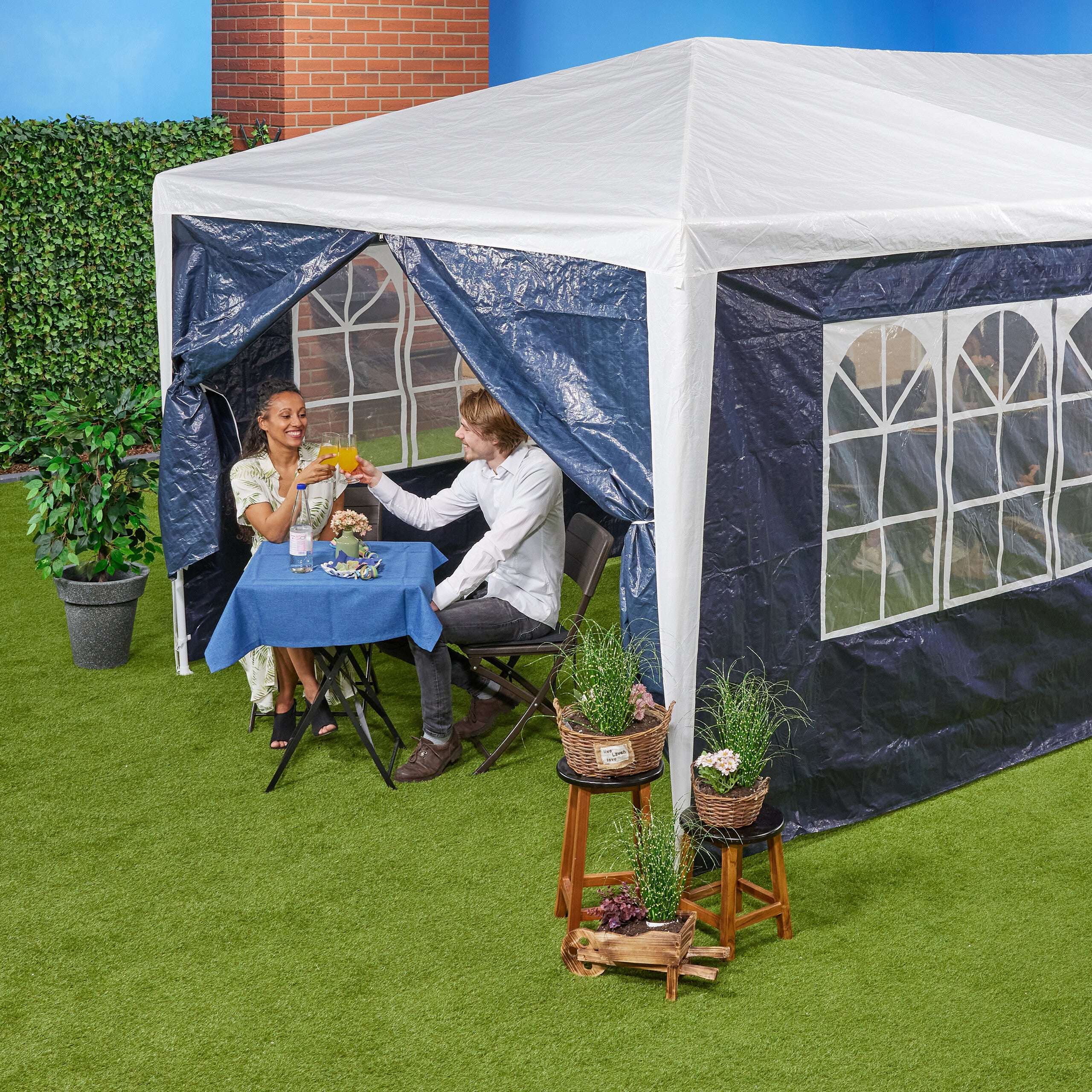Tende Da Sole Per Esterno Con Anelli Tende Laterali Per Gazebo
