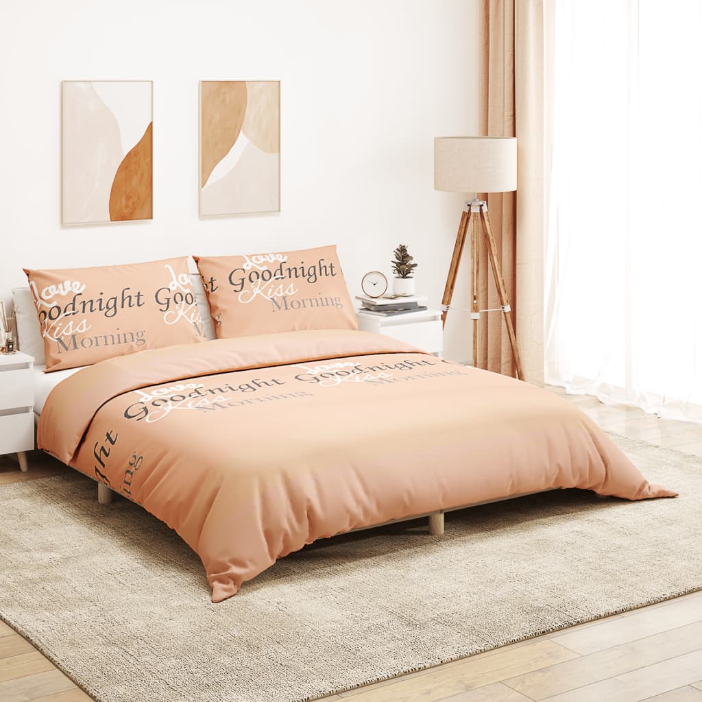 Ensemble de housse de couette rose 140x200 Coton - 2