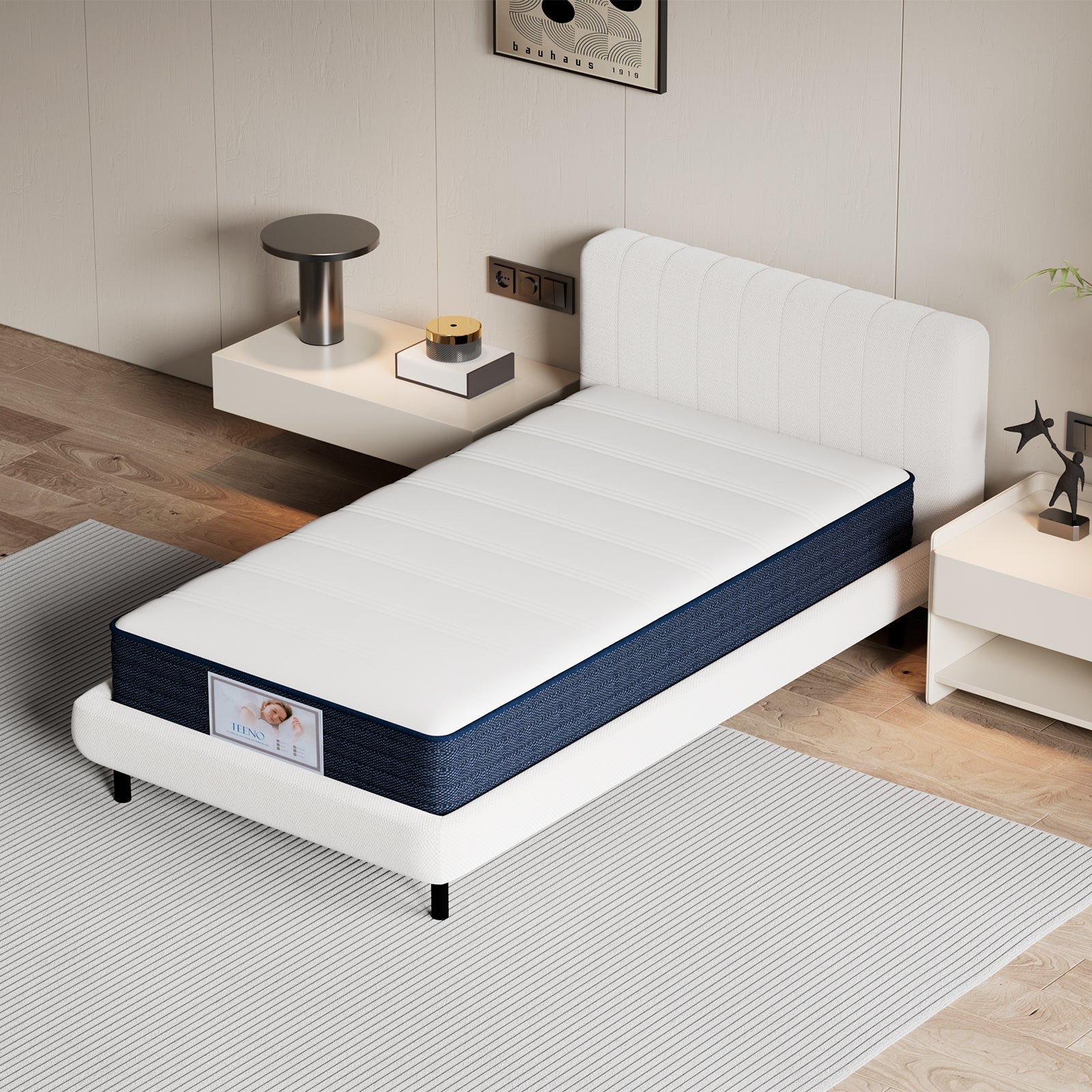 TEENO Matelas à ressorts 90x190 cm, épaisseur 20 cm - 4