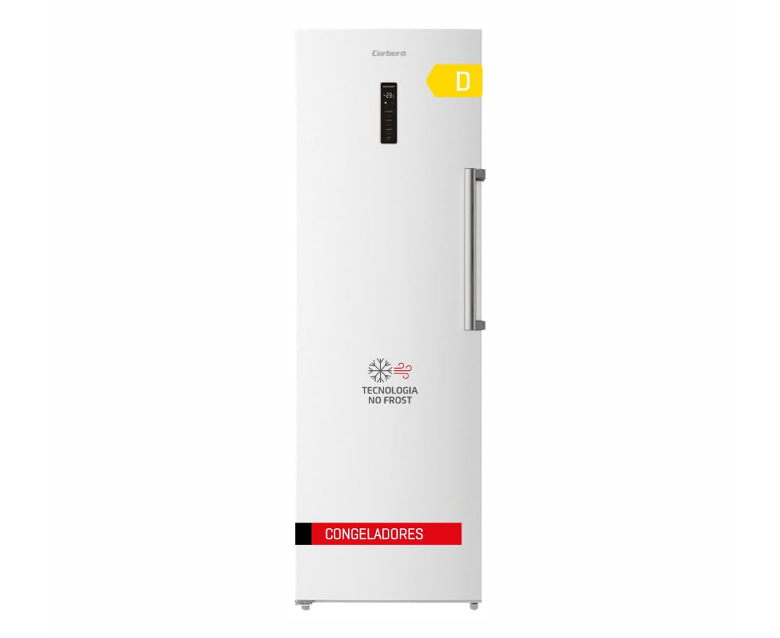 Congelador Vertical Corberó CCVH18524NFW Libre Instalación No Frost 185cm 274L D Blanco Inverter - Imagen 2