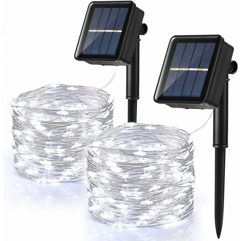 Zestaw Zewnętrzna Solarna Girlanda Świąteczna LED Wodoodporna Solarna Girlanda Świąteczna Trybów Girlanda Świąteczna z Drutu Miedzianego do J