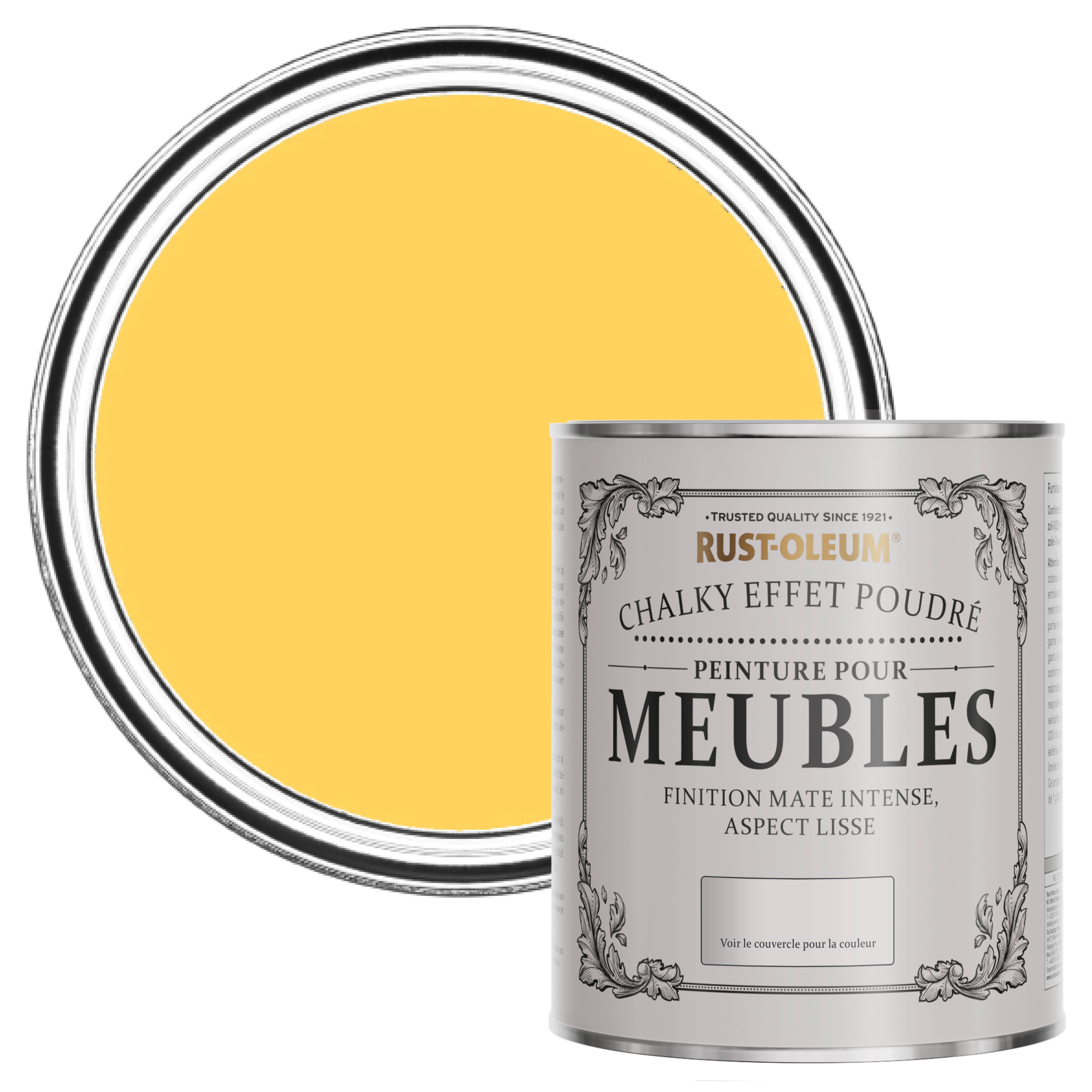 Peinture Jaune pour Meubles Chalky Mat Poudré RUST-OLEUM - Gelée de ...