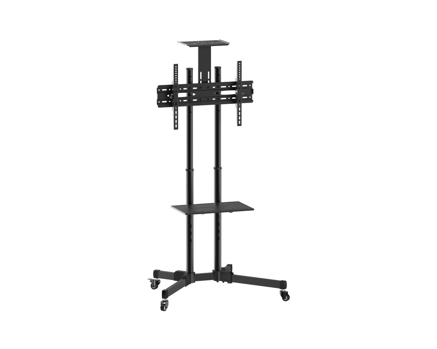 Uchwyt TV Equip 94-177,8 cm z kółkami regulowany na wysokość czarny