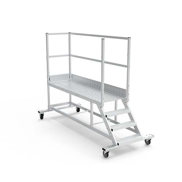 Plateforme roulante 3 marches - Hauteur max. de travail 2.60m - PTF203D-RS
