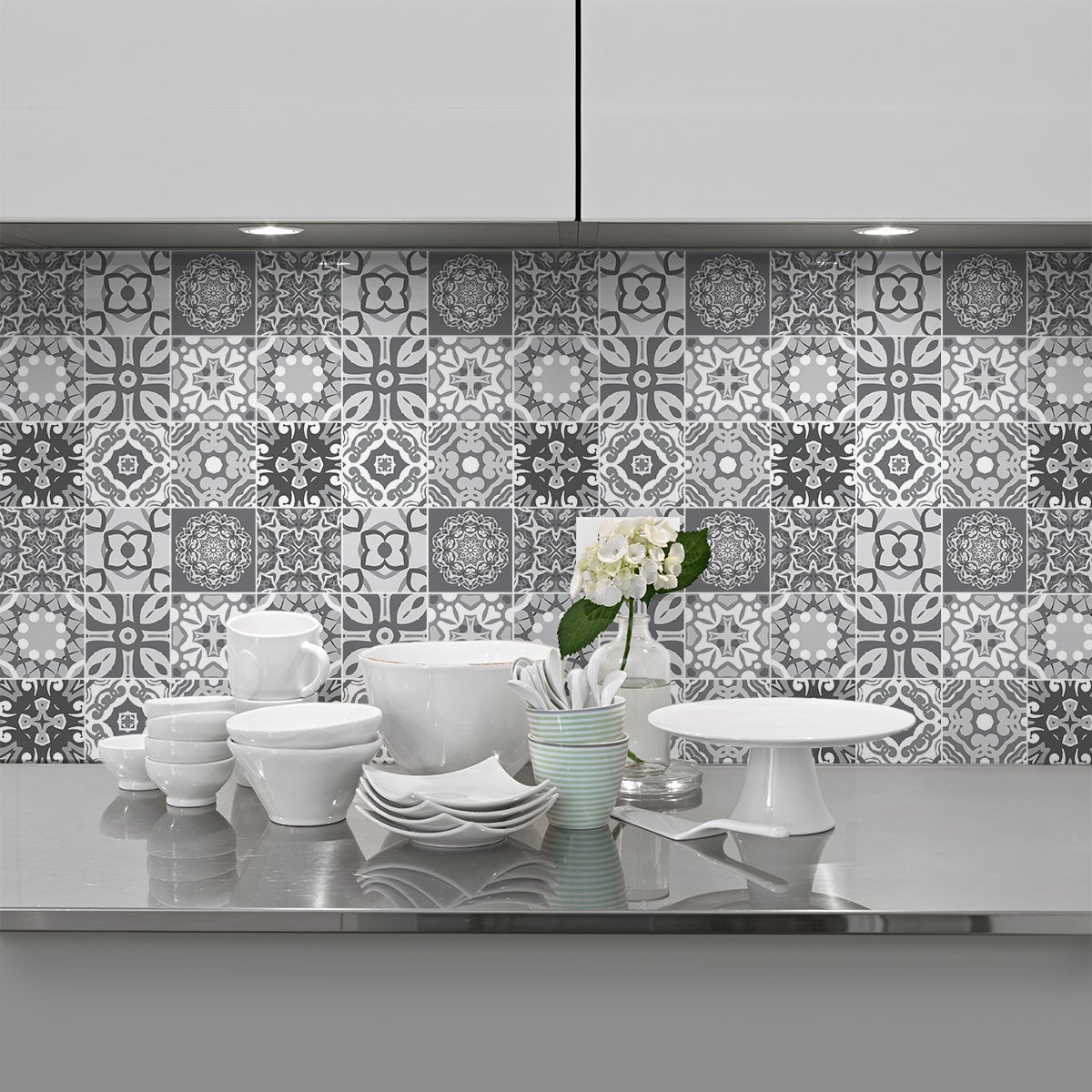 9 adesivi piastrelle azulejos abelardo - Sticker adesivo - adesivi murali - 9stickers20x20cm - 5