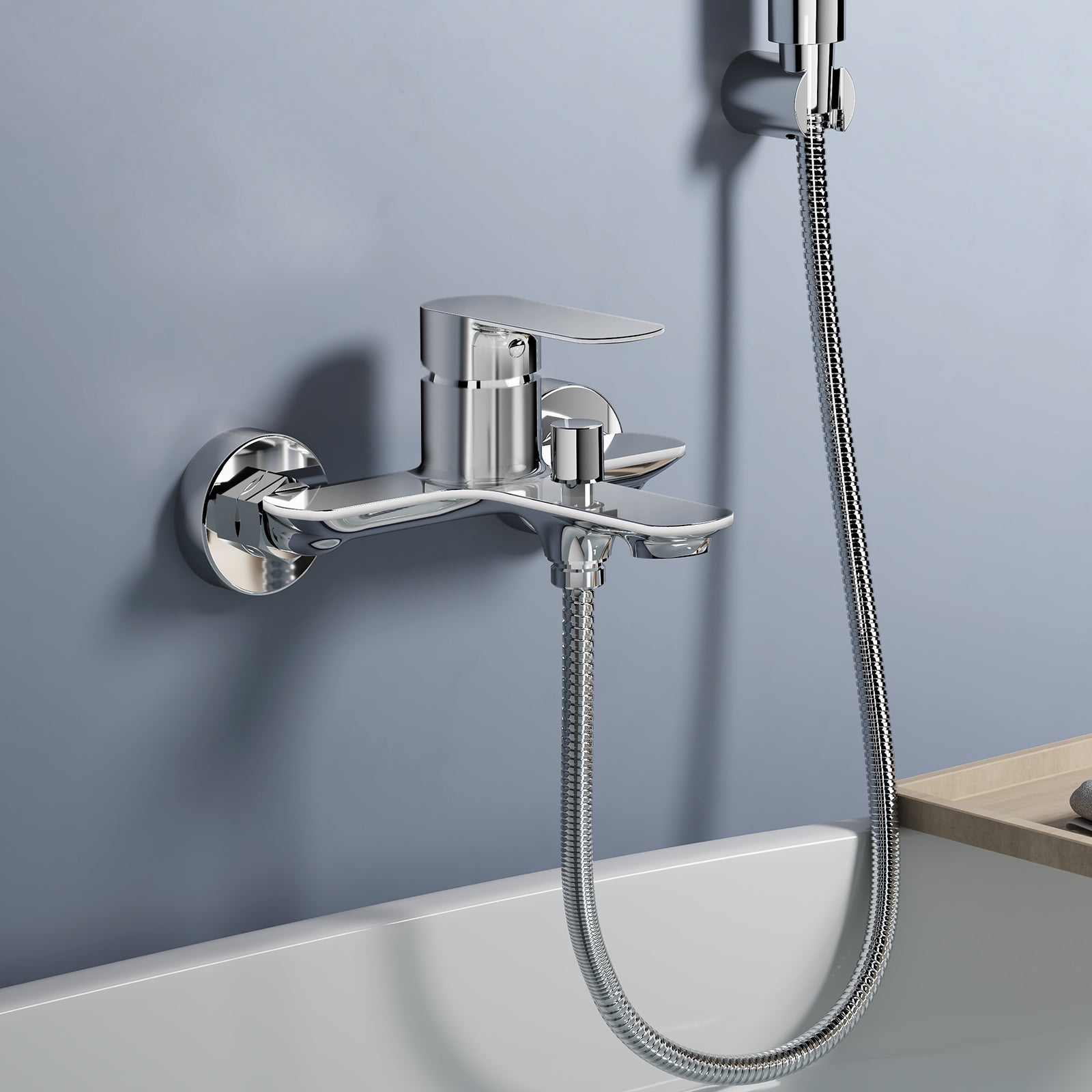 EMKE Bateria wannowa chrom 10.7 cm