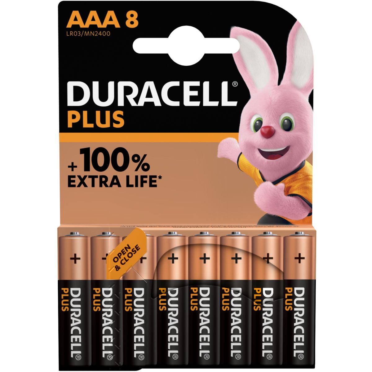 Bateria Alkaliczna Duracell Plus AAA 1,5 V beżowo-czarna długotrwała