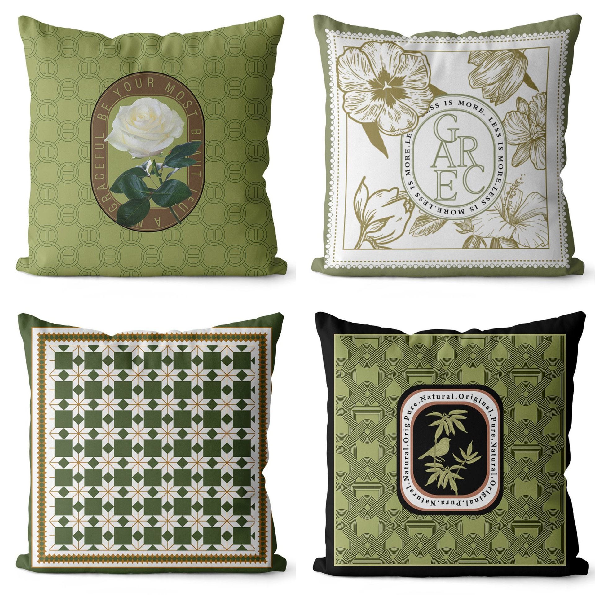 Set di 2 federe decorative in ciniglia scozzese vintage, federe in ciniglia tinta unita, verde, 45 x 45 cm (senza anima) | Leroy Merlin Set di 2 federe decorative in ciniglia scozzese vintage, federe in ciniglia tinta unita, verde, 45 x 45 cm (senza anima) | Leroy Merlin