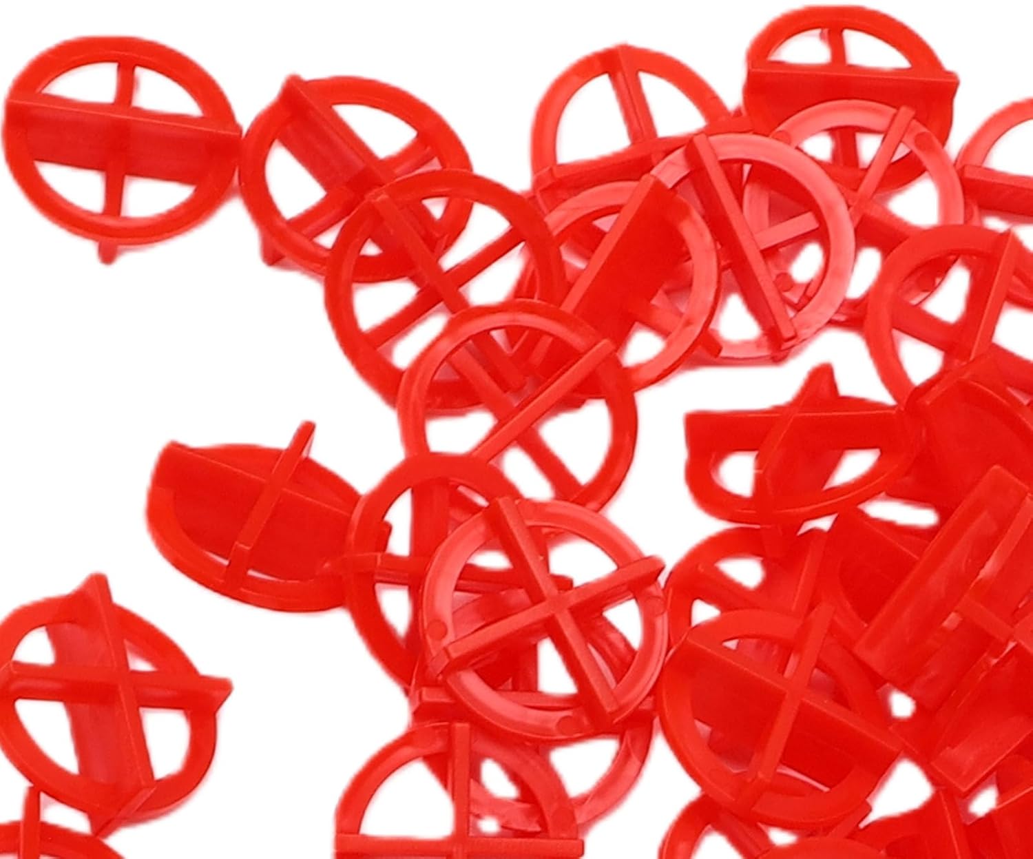 Système de Nivellement de Carrelage 500 Pièces, Entretoises Amovibles de 2 Mm, Granit et Céramique (Rouge 2,0 mm) - 6