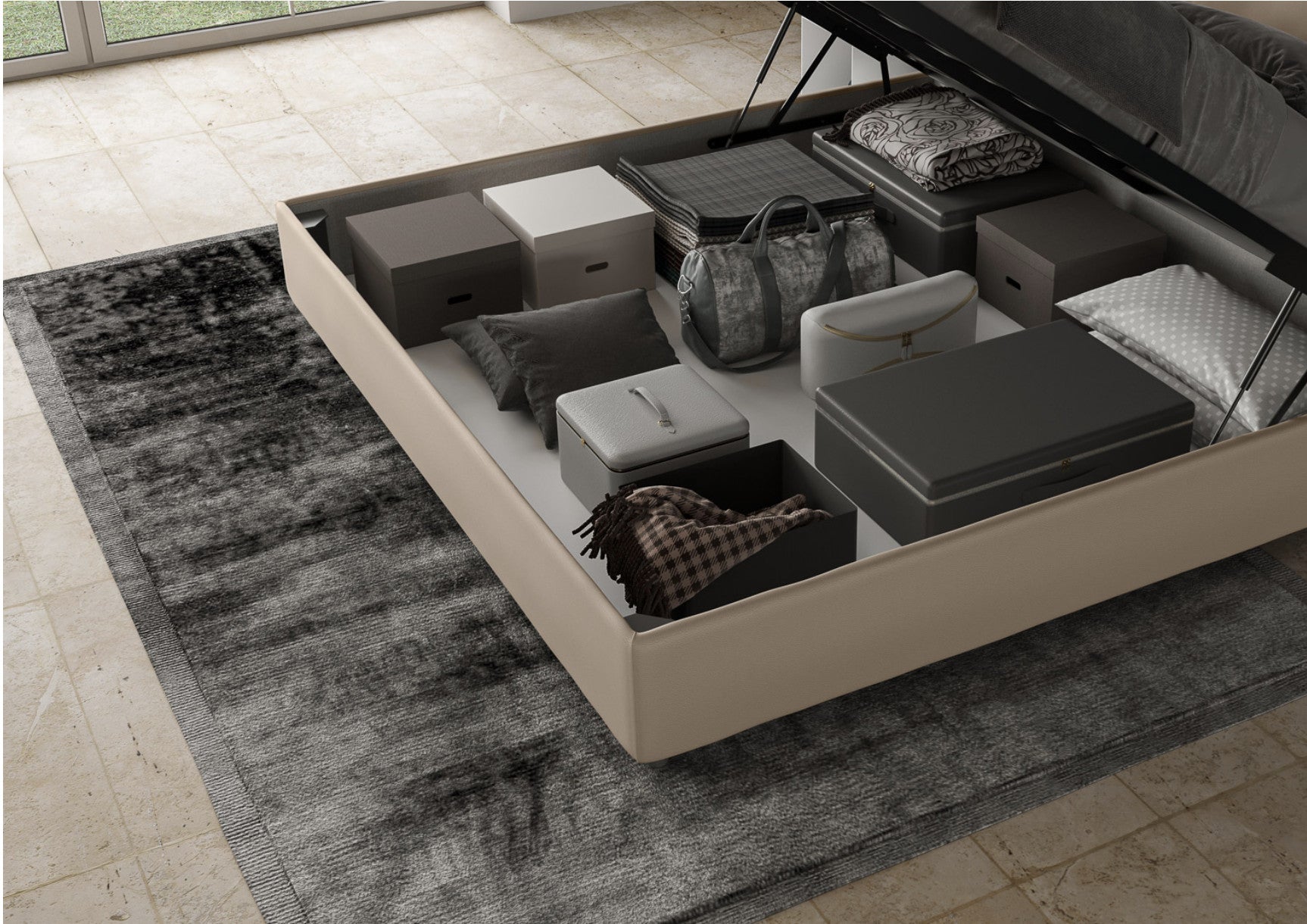 Lit 1 place Adele 80x190 sans sommier cappuccino - 8