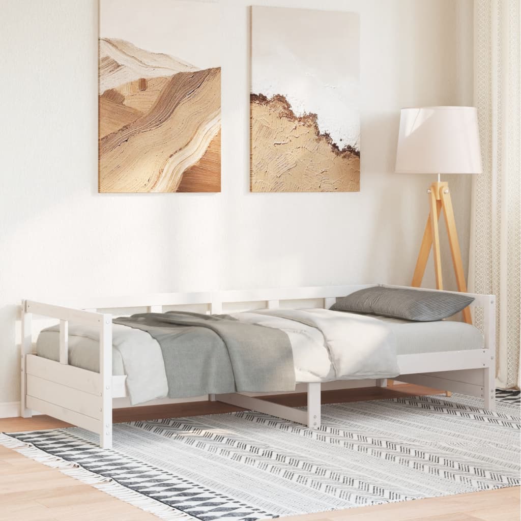 Maison exclusive - sofá cama sin colchón madera maciza de pino blanco 80x200 cm
