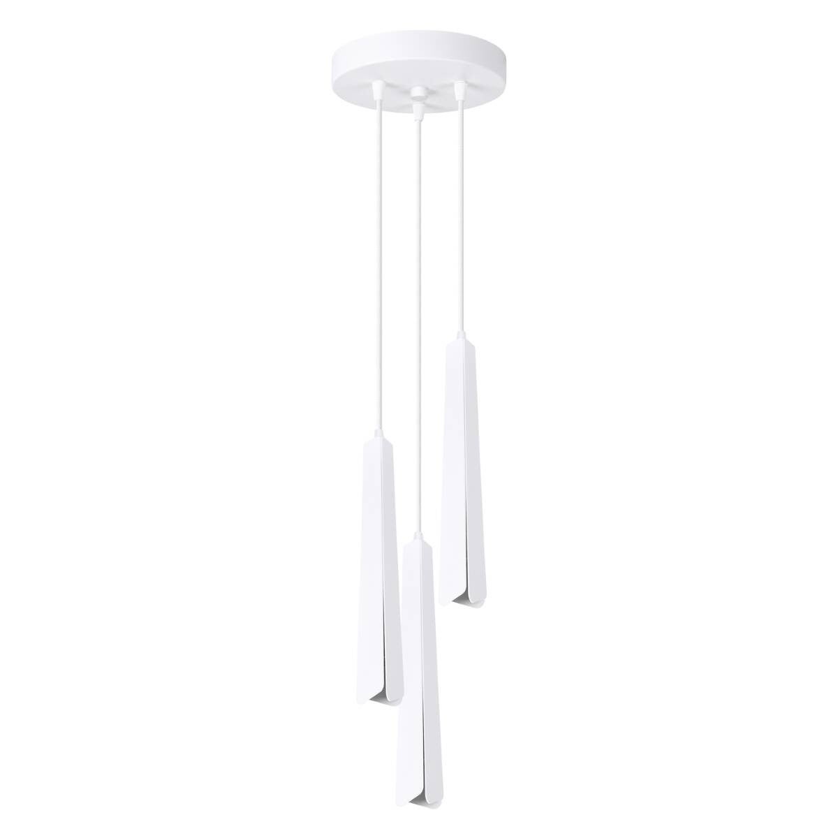 Lampa wisząca Prysm biała 3xG9x8W tuba wym: 120 x 19,5 x 19,5 cm metal Sollux Lighting