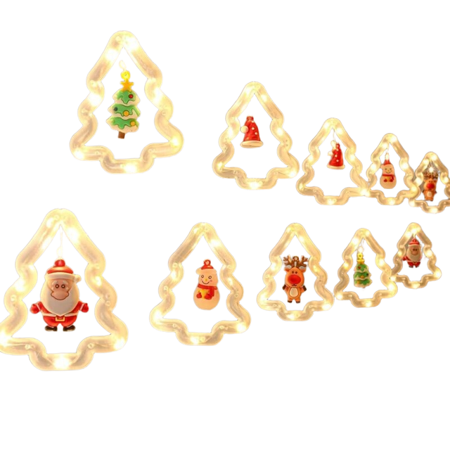 Guirlandes lumineuses de Noël, 10 guirlandes lumineuses pour sapin, décoration d'intérieur, alimentées par piles, modèle USB,télécommande gratuite