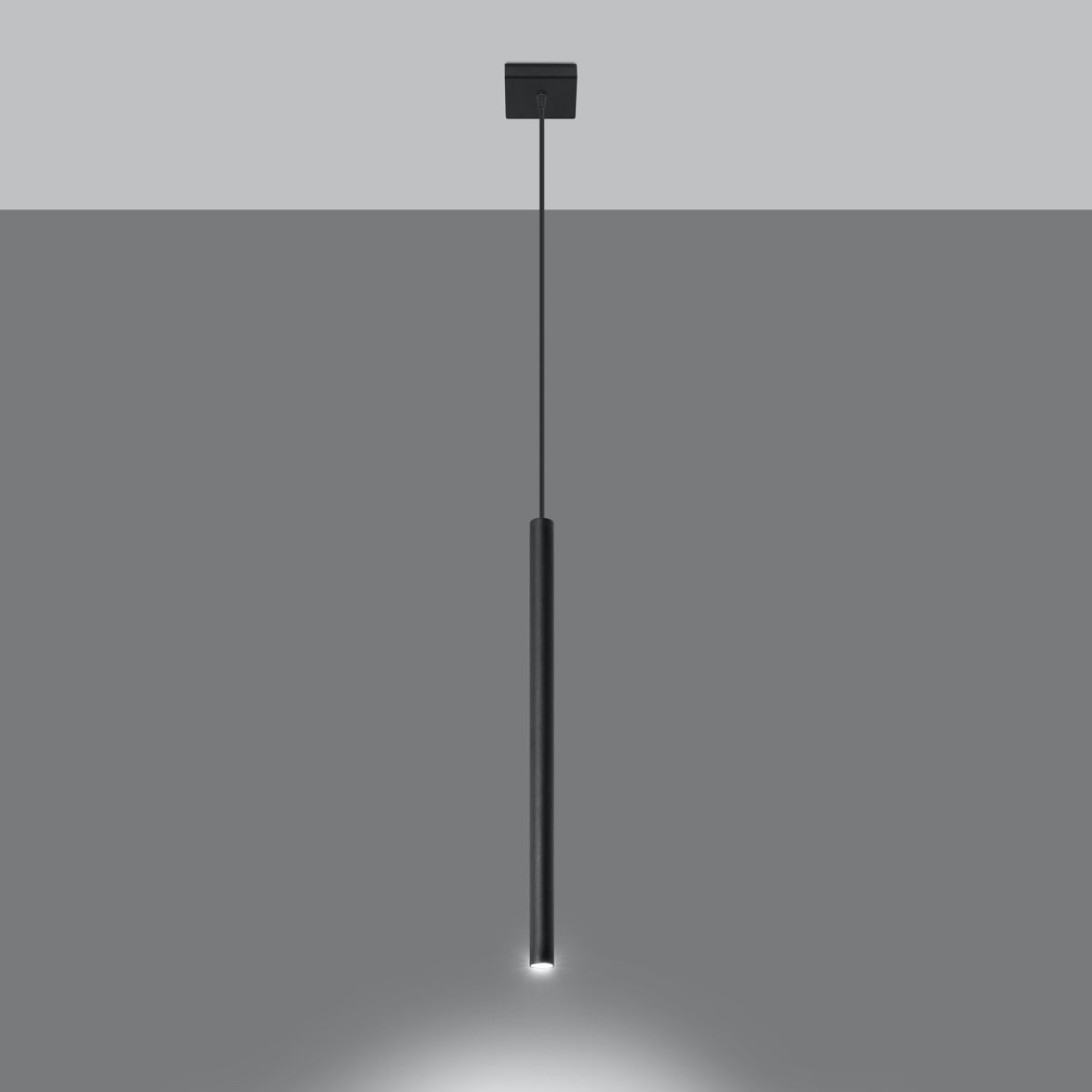 Lampa wisząca Pastelo czarna 1xG9x12W punktowa tuba wym: 100 x 8 x 8 cm metal Sollux Lighting - 9