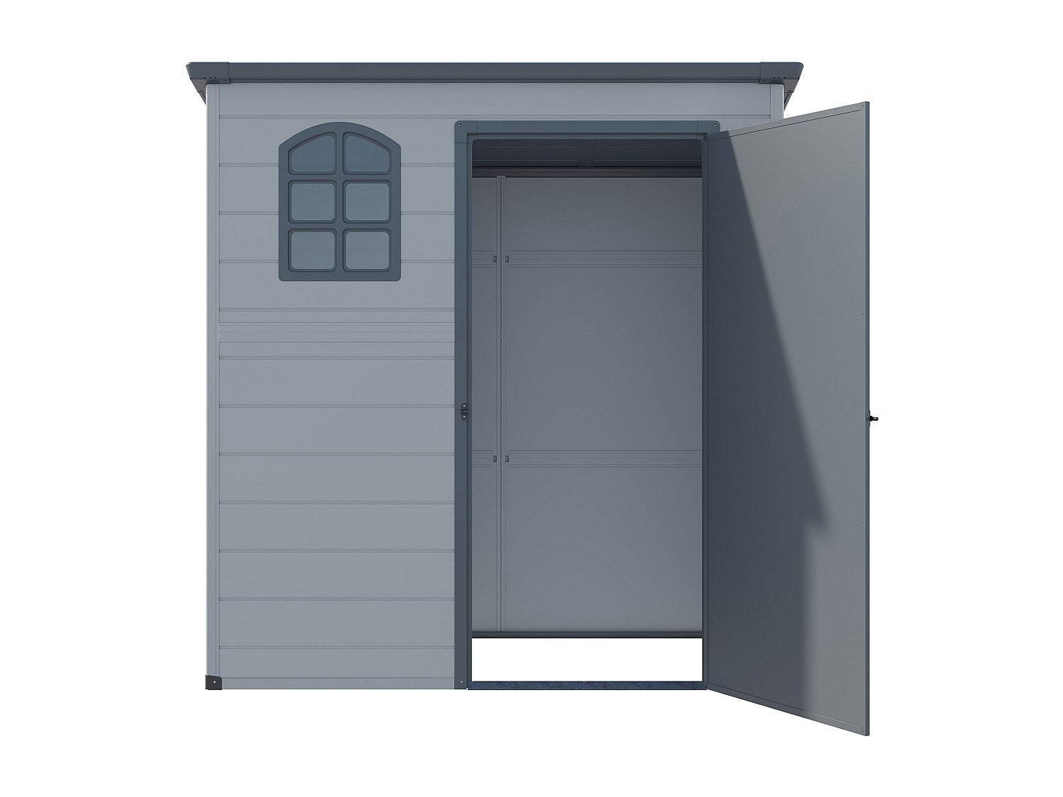 Casetta da giardino 2,12m² in Resina Antracite - NERIO - 6