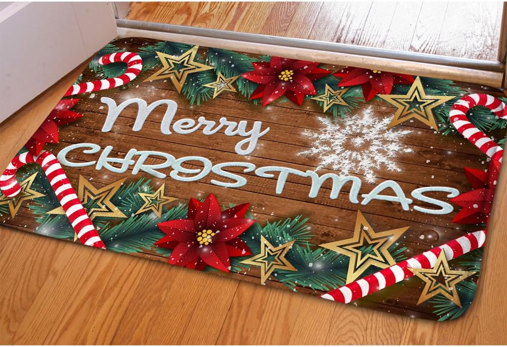 Dywanik podłogowy w kształcie płatka śniegu na Boże Narodzenie, miękki i antypoślizgowy, idealny do przedpokoju oraz dekoracji wnętrz i ogrodów.