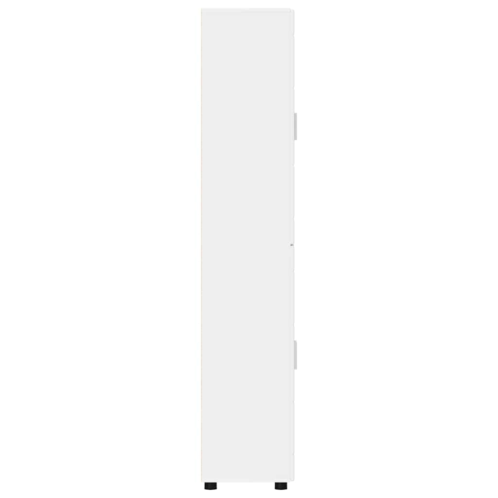 Armoire Haut de rangement - Armoire De Chambre Blanc 60 x 35 x 182 cm Bois d'ingénierie - 7