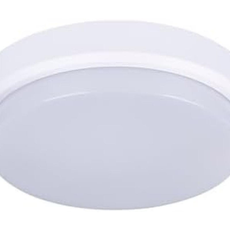 Biała lampa ścienna 17,5 x 17,5 x 5 cm, 1 sztuka, 20 W, 6000 K, białe światło, akrylowa, mała okrągła lampa sufitowa LED, wodoodporna
