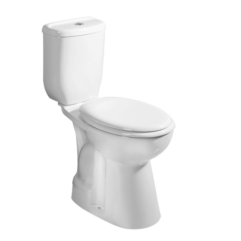 Kompakt WC CREAVIT dla osób niepełnosprawnych, wysoki 45,5 cm z deską, pionowy odpływ