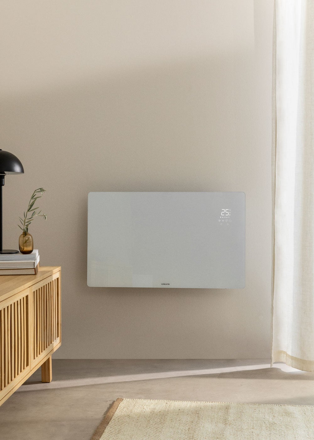 CREATE - WARM CRYSTAL 2000W - Convector Eléctrico de Vidro com Wifi - 3