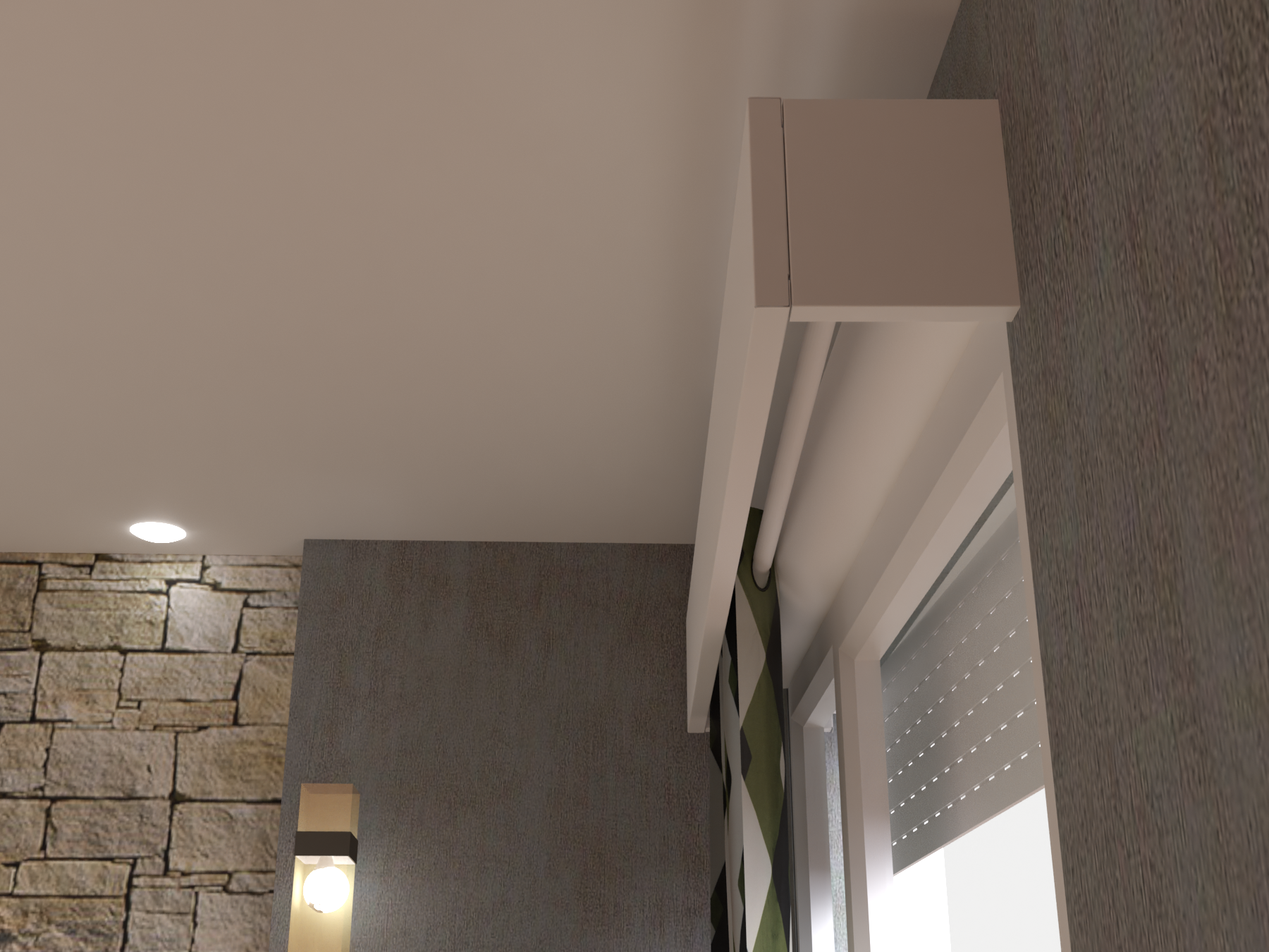 Cache coffre volet roulant 180 cm ATOLE - Crème RAL1015 - 8