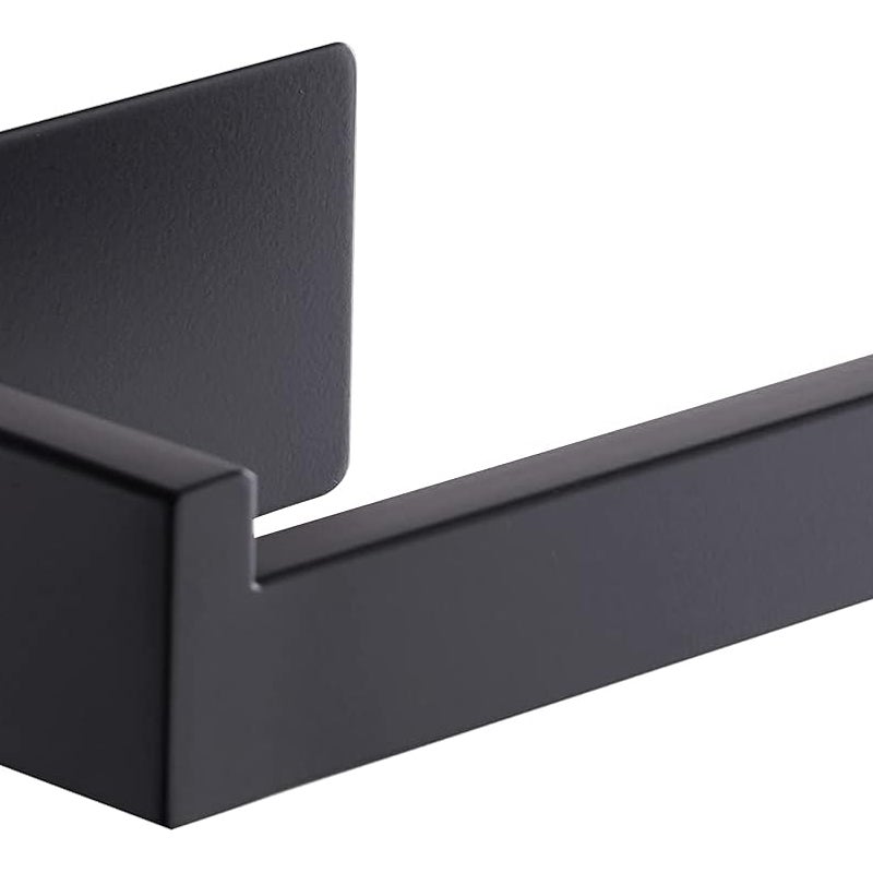 Uchwyt na papier toaletowy, ścienny uchwyt na papier toaletowy, uchwyt na papier toaletowy bez wiercenia do łazienki i kuchni, czarny