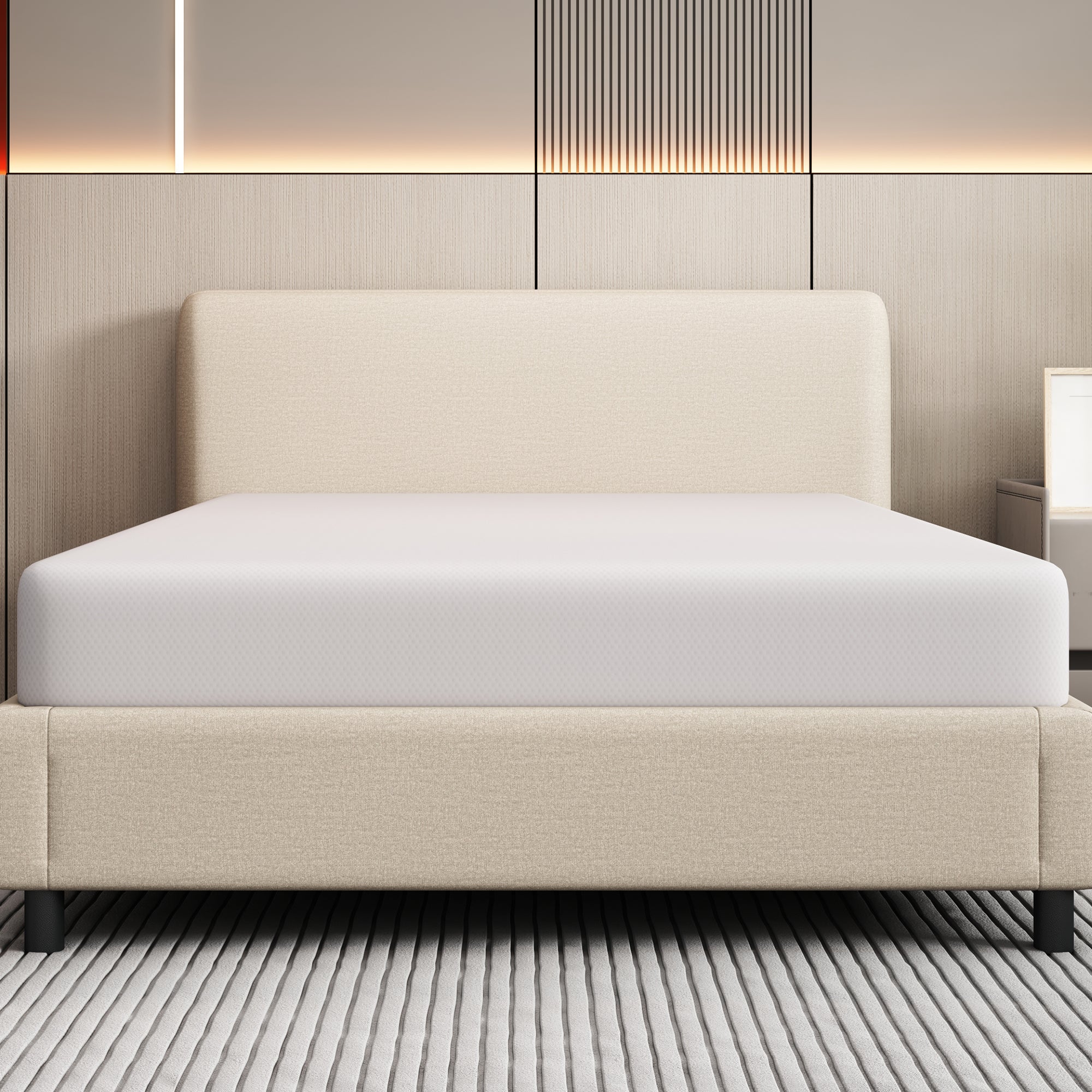 Materac 90 x 200 cm, pianka o grubości 16 cm - gąbka H3 - certyfikat Oeko-Tex - Biały - 3